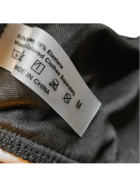 SHEIN Medium Blue Black Leopard Top and Black Bottoms Bikini Swimsuit - Picture 7 of 7